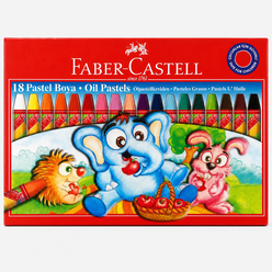 Faber Castell - Faber Castell Karton Kutu Pastel Boya 18 Renk 125318