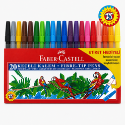 Faber Castell - Faber Castell Keçeli Kalem 20’li Poşet
