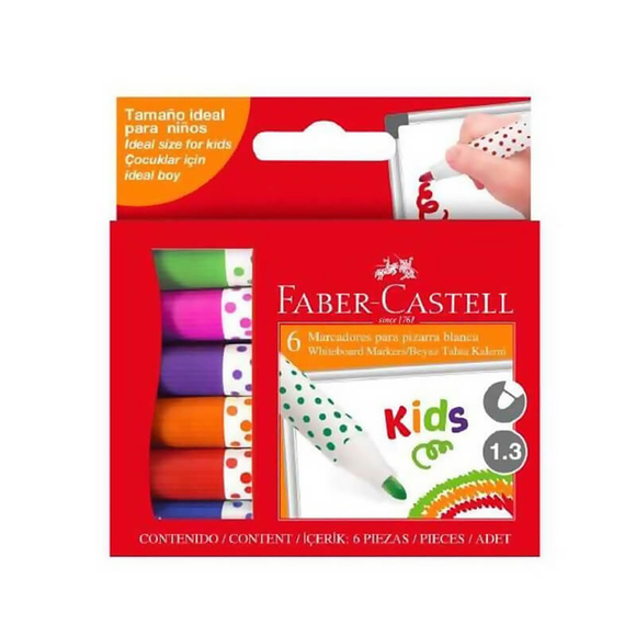 Faber Castell Kids Beyaz Tahta Kalemi 6 Renk 358506