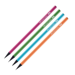 Faber Castell - Faber Castell Kurşun Kalem Siyah Lata Neon Yuvarlak Gövde B 5244000009