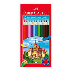 Faber Castell Kuru Boya Kalemi 12 Renk - Thumbnail