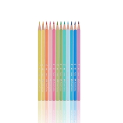 Faber Castell Kuru Boya Kalemi 12 Renk Üçgen Gövde Pastel Renkler 5171116313 - Thumbnail