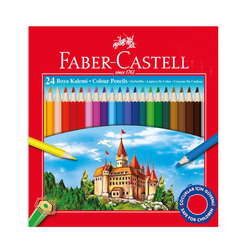 Faber Castell Kuru Boya Kalemi Karton Kutu 24 Renk - Thumbnail