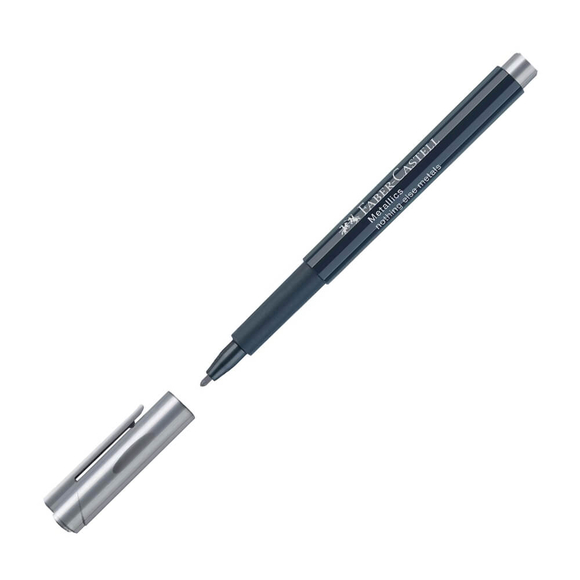 Faber Castell Metalik Markör Gümüş 160751