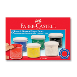 Faber Castell Parmak Boyası 6 Renk - Thumbnail