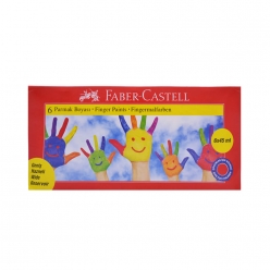 Faber Castell Parmak Boyası 6 Renk 45 Ml 160422 - Thumbnail