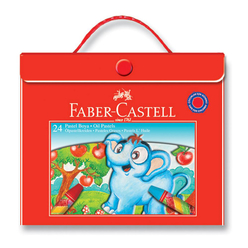 Faber Castell Pastel Boya Plastik Çantalı 24 Renk - Thumbnail