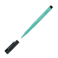 Faber Castell Pitt Çizim Kalemi Fırça Uç Fitalik Yeşil 167561 - Thumbnail