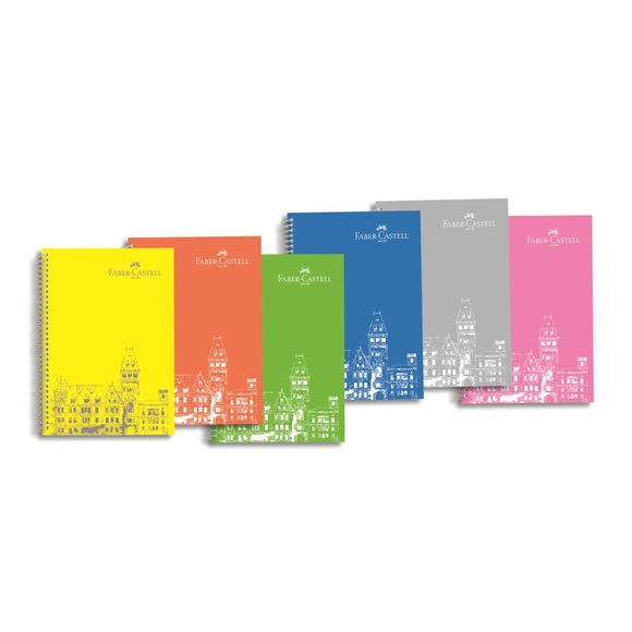 Faber Castell PP Kapak Spiralli Çizgili Defter 120 Yaprak