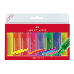 Faber Castell Şeffaf Gövde Fosforlu Kalem 6+2’li Poşet 154662 - Thumbnail