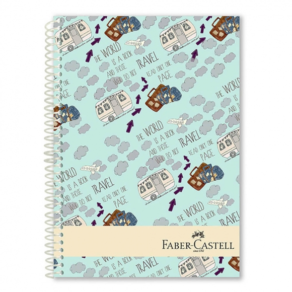 Faber Castell Sert Kapak Telli Seyahat Defter 120 Yaprak 400310