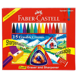 Faber Castell Silinebilir Mum Boya 15 Renk 122715 - Thumbnail