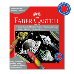 Faber Castell Simli Pastel Boya 6 Renk 125406 - Thumbnail