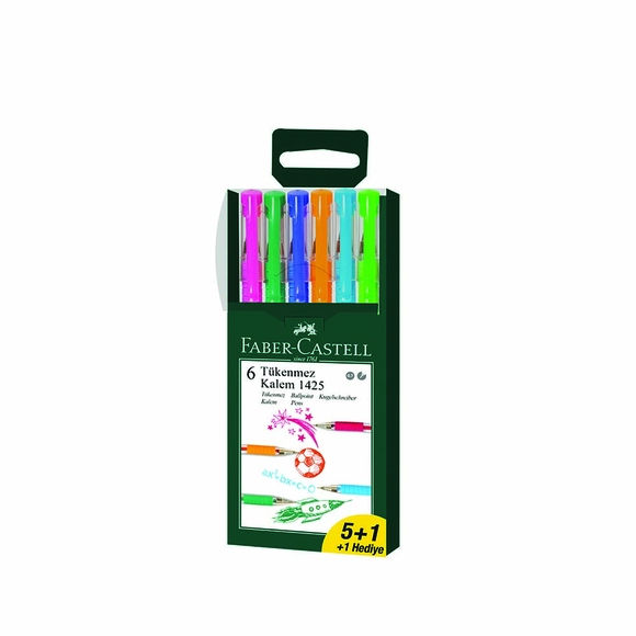 Faber Castell Tükenmez Kalem Ailesi 1425 Serisi İğne Uçlu 5+1 5211142557