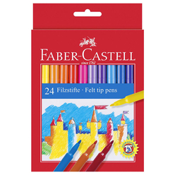Faber Castell Unicolor Keçeli Kalem 24 Renk 554224 - Thumbnail