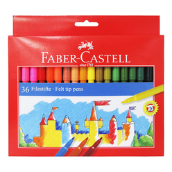 Faber Castell Unicolor Keçeli Kalem 36 Renk 554236 - Thumbnail