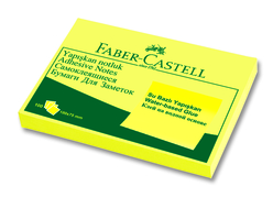 Faber Castell Yapışkan Notluk 100x75mm 100 Sayfa Sarı - Thumbnail