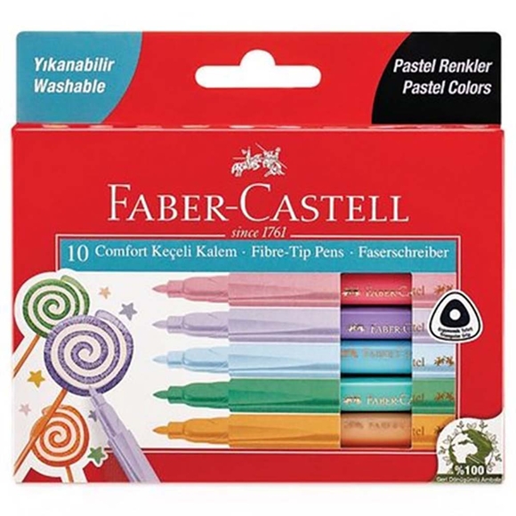 Faber Comfort Keçeli Kalem Pastel Renkler 5062000011000