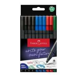 Faber Castell - Faber Grip Finepen Office Box 10Lu 5010151691