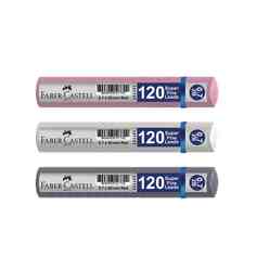 Faber Castell - Faber Grip Serisi Min 0.7mm 2B 60mm 120’li Tüp Gül 5090127728000