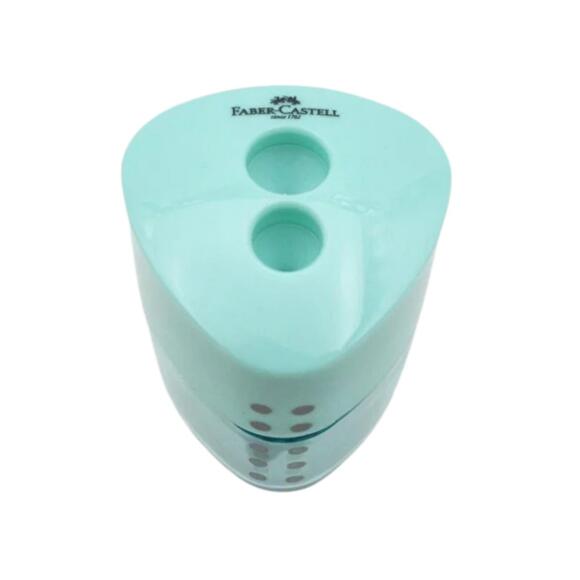 Faber Kalemtıraş Grip Serisi Auto Çift Hazneli Pastel Renkler 5140183107000