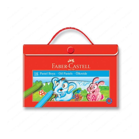 Faber Karton Çantalı Pastel Boya 18’Li 5282000001000
