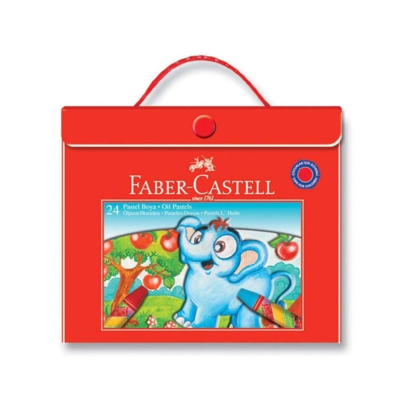 Faber Karton Çantalı Pastel Boya, 24’lü 000002 