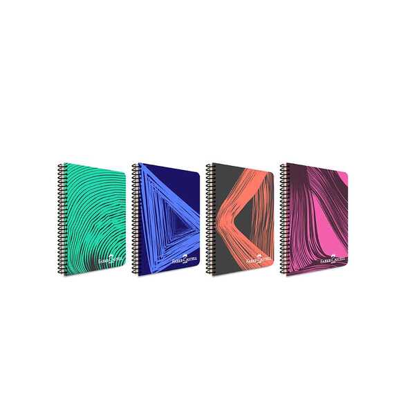 Faber Pp Kapak Waves Spiralli Defter 80 Yaprak Kareli 5075000435000