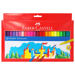 Faber Unicolor Keçeli Kalem 50 Renk 554250 - Thumbnail