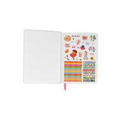 Fabooks 2021- 2022 Pembe ve Mavi Çiçekler 17 Aylık Akademik Ajanda - Thumbnail