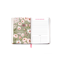 Fabooks 2021- 2022 Pembe ve Mavi Çiçekler 17 Aylık Akademik Ajanda - Thumbnail
