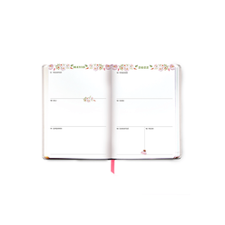 Fabooks 2021- 2022 Pembe ve Mavi Çiçekler 17 Aylık Akademik Ajanda - Thumbnail