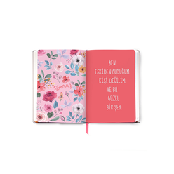 Fabooks 2021- 2022 Pembe ve Mavi Çiçekler 17 Aylık Akademik Ajanda - Thumbnail