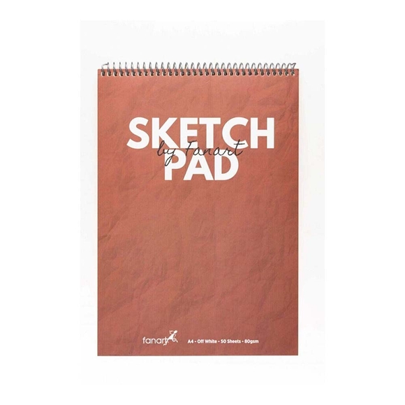 Fanart Academy Sketch Book A4 - Bordo 80gr Spiralli 