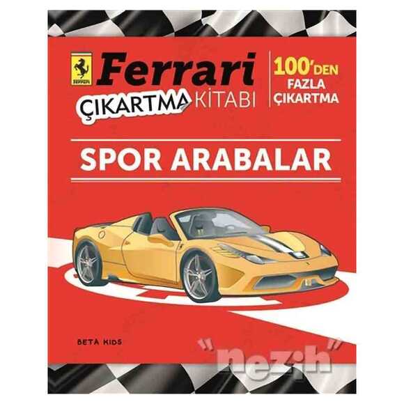 Ferrari Çıkartma Kitabı: Spor Arabalar