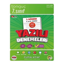Tonguç Yayınları - Fijital Kitap 7. Sınıf Yazılı Denemeleri 1. Dönem 1 ve 2. Yazılı