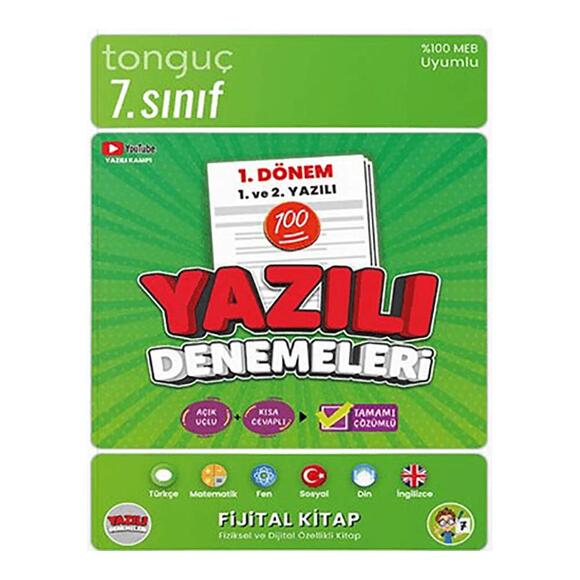 Fijital Kitap 7. Sınıf Yazılı Denemeleri 1. Dönem 1 ve 2. Yazılı