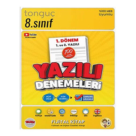 Fijital Kitap 8. Sınıf Yazılı Denemeleri 1. Dönem 1 ve 2. Yazılı