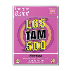 Tonguç Yayınları - Fijital Kitap LGS Tam 500 Tüm Dersler