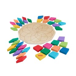 Fisher-Price Ahşap Mandala Yapboz HXT94 - Thumbnail