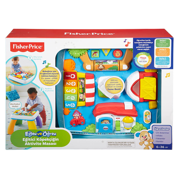 Fisher Price Eğitici Köpekçiğin Aktivite Masası DRH44