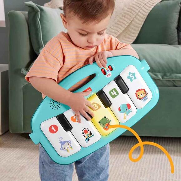Fisher-Price Neşeli Hayvanlar Piyanolu Jimnastik Merkezi HWY49