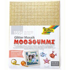 Folia - Folia Glitter Mosaik Moosgummuı 15x20 6 Renk 2365