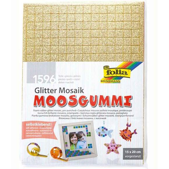 Folia Glitter Mosaik Moosgummuı 15x20 6 Renk 2365