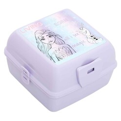 Markasız Kırtasiye - Frozen Elsa Desenli Mor Beslenme Kabı 45529