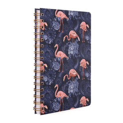 Fulique Flamingo Spiralli Noktalı Defter 14.8x21cm - Thumbnail