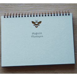 Fulique - Fulique Haftalık Planlayıcı Busy Bee Pastel Mavi14X20 Cm