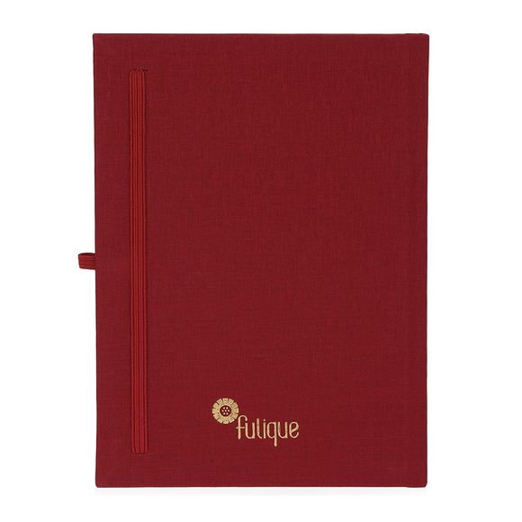 Fulique Journal Bordo Noktalı Defter 15,5x21,5cm