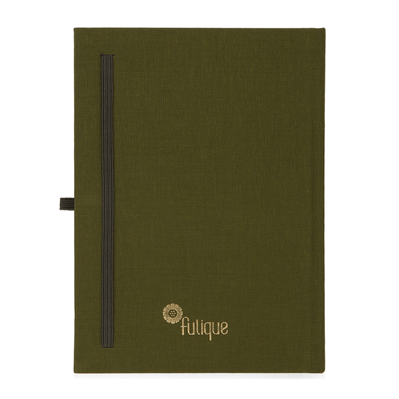 Fulique Journal Haki Noktalı Defter 15,5x21,5cm