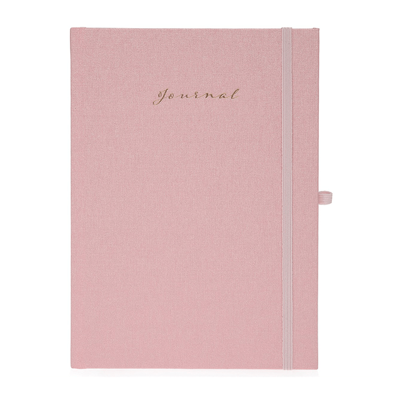 Fulique Journal Metalik Pembe Noktalı Defter 15,5x21,5cm